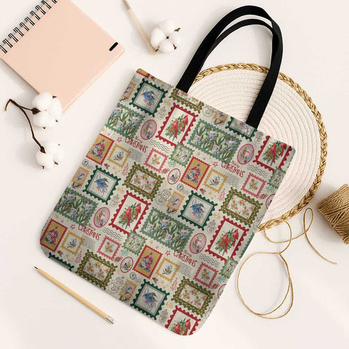 Aussie Birds Christmas La La Land Tote Bag Beige Vintage Stamp Edition - Aussie Hoodie