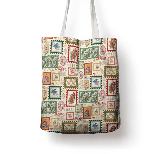 Aussie Birds Christmas La La Land Tote Bag Beige Vintage Stamp Edition - Aussie Hoodie