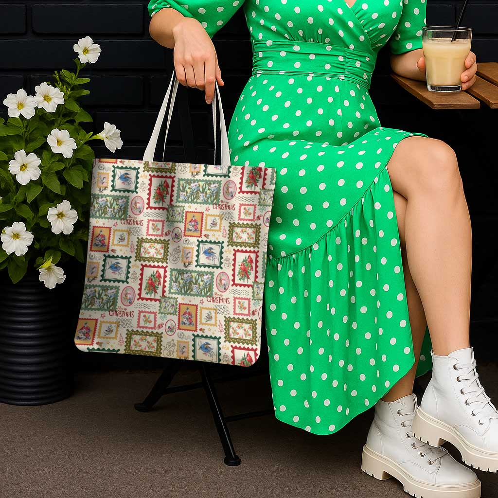 Aussie Birds Christmas La La Land Tote Bag Beige Vintage Stamp Edition - Aussie Hoodie
