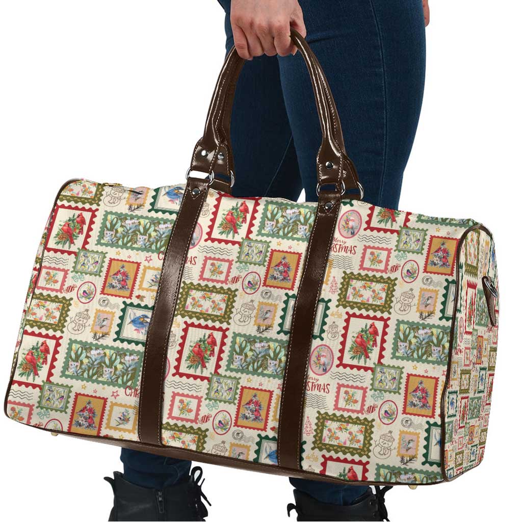 Aussie Birds Christmas La La Land Travel Bag Beige Vintage Stamp Edition - Aussie Hoodie