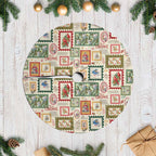 Aussie Birds Christmas La La Land Tree Skirt Beige Vintage Stamp Edition - Aussie Hoodie