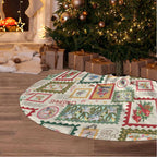 Aussie Birds Christmas La La Land Tree Skirt Beige Vintage Stamp Edition - Aussie Hoodie