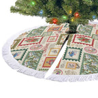 Aussie Birds Christmas La La Land Tree Skirt Beige Vintage Stamp Edition - Aussie Hoodie