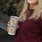 Aussie Birds Christmas La La Land Tumbler Cup Beige Vintage Stamp Edition - Aussie Hoodie
