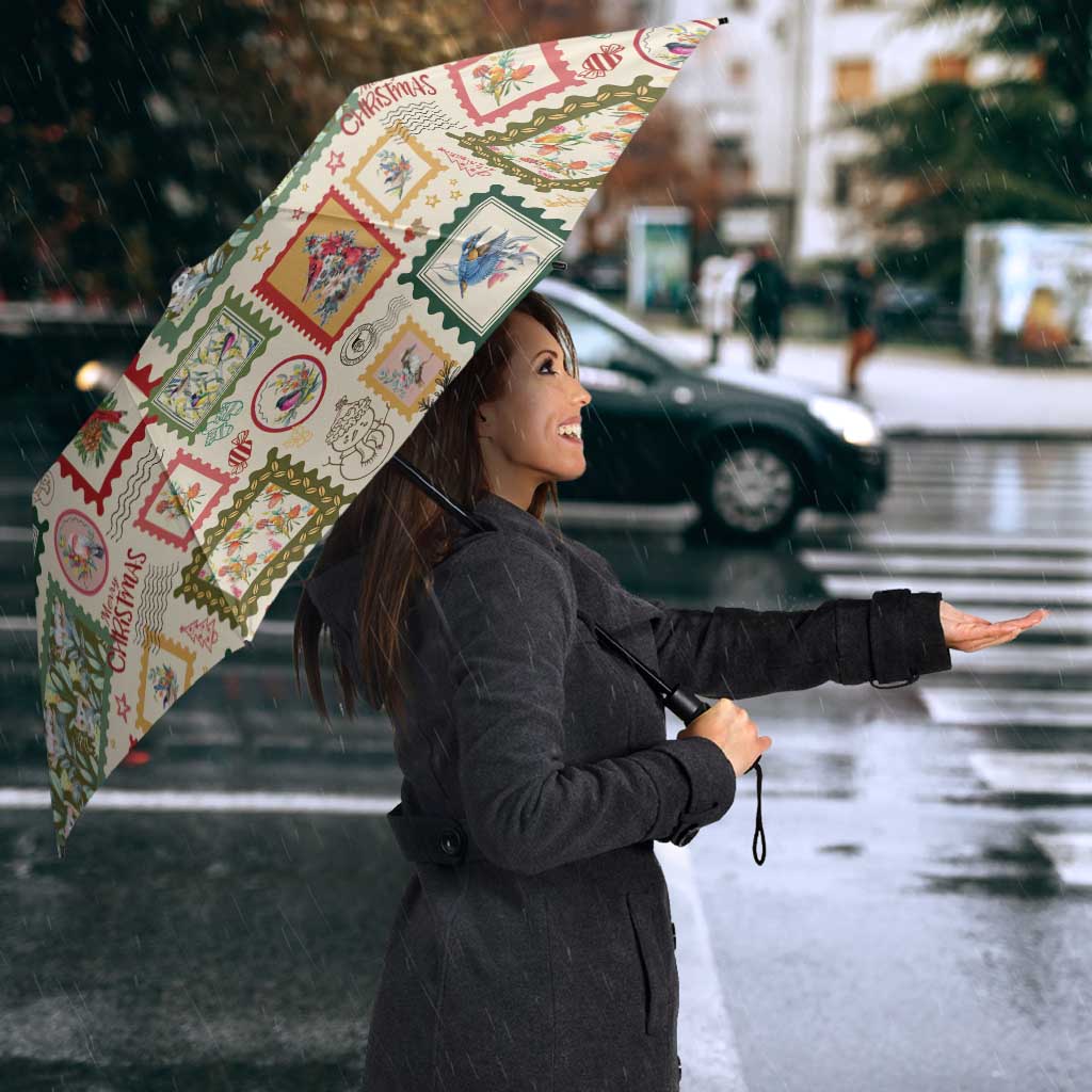 Aussie Birds Christmas La La Land Umbrella Beige Vintage Stamp Edition - Aussie Hoodie