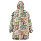 Aussie Birds Christmas La La Land Wearable Blanket Hoodie Beige Vintage Stamp Edition - Aussie Hoodie