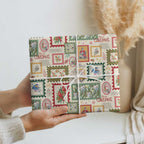 Aussie Birds Christmas La La Land Wrapping Paper Beige Vintage Stamp Edition - Aussie Hoodie