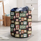 Aussie Birds Christmas La La Land Laundry Basket Black Vintage Stamp Edition - Aussie Hoodie