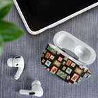 Aussie Birds Christmas La La Land AirPods Case Black Vintage Stamp Edition - Aussie Hoodie