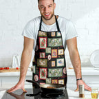 Aussie Birds Christmas La La Land Apron Black Vintage Stamp Edition - Aussie Hoodie