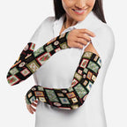 Aussie Birds Christmas La La Land Arm Sleeves Black Vintage Stamp Edition - Aussie Hoodie