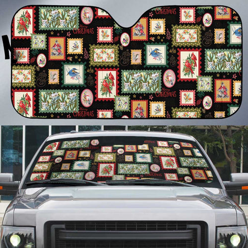 Aussie Birds Christmas La La Land Auto Sun Shade Black Vintage Stamp Edition - Aussie Hoodie