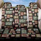 Aussie Birds Christmas La La Land Back Car Seat Cover Black Vintage Stamp Edition - Aussie Hoodie