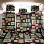 Aussie Birds Christmas La La Land Back Car Seat Cover Black Vintage Stamp Edition - Aussie Hoodie