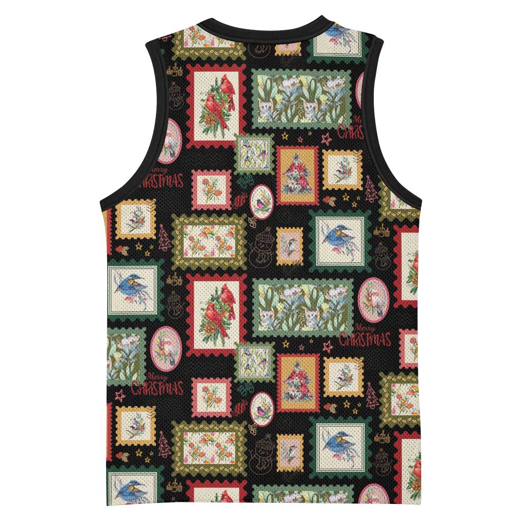 Aussie Birds Christmas La La Land Basketball Jersey Black Vintage Stamp Edition - Aussie Hoodie