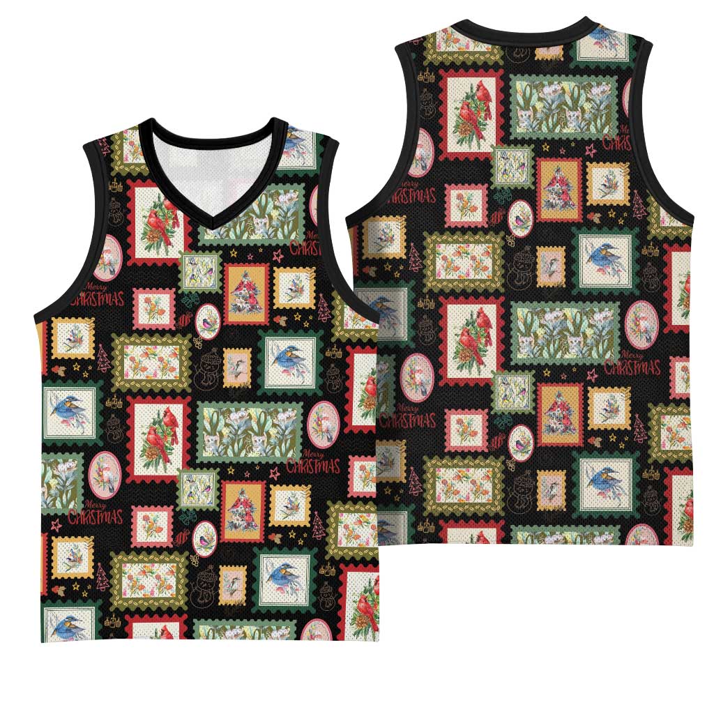 Aussie Birds Christmas La La Land Basketball Jersey Black Vintage Stamp Edition - Aussie Hoodie