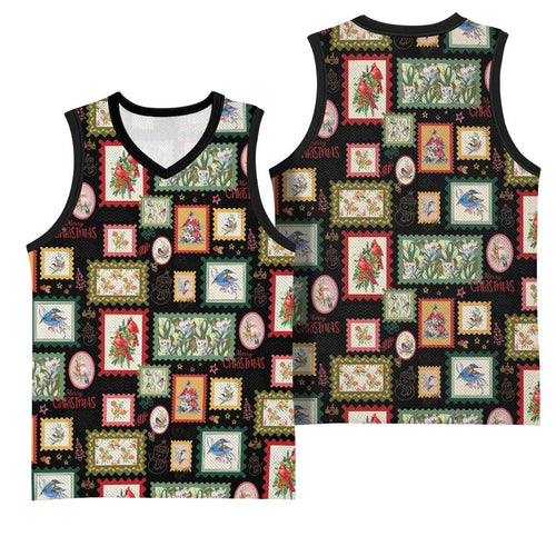 Aussie Birds Christmas La La Land Basketball Jersey Black Vintage Stamp Edition - Aussie Hoodie