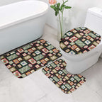 Aussie Birds Christmas La La Land Bathroom Set Black Vintage Stamp Edition - Aussie Hoodie