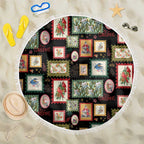 Aussie Birds Christmas La La Land Beach Blanket Black Vintage Stamp Edition - Aussie Hoodie