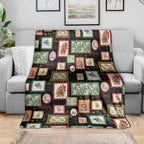 Aussie Birds Christmas La La Land Blanket Black Vintage Stamp Edition - Aussie Hoodie