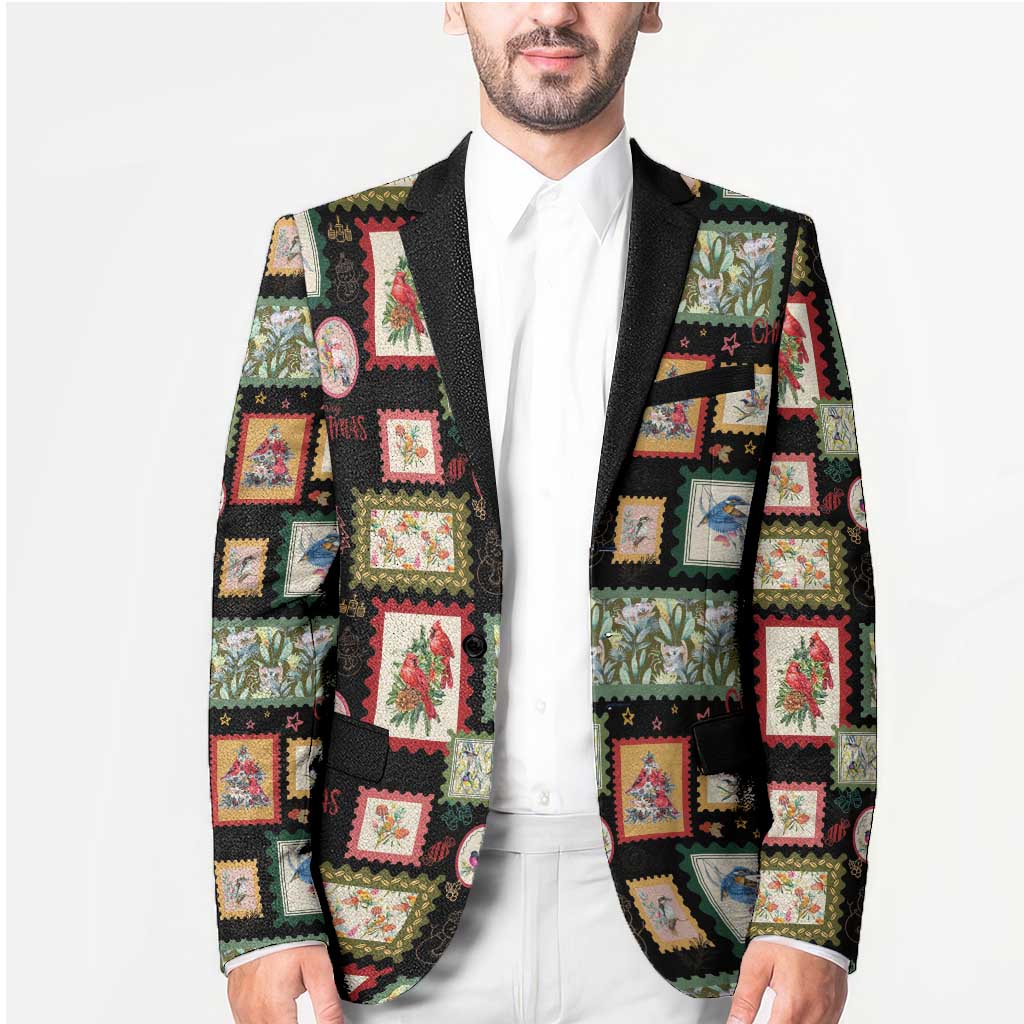 Aussie Birds Christmas La La Land Blazer Black Vintage Stamp Edition - Aussie Hoodie