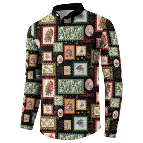 Aussie Birds Christmas La La Land Button Sweatshirt Black Vintage Stamp Edition - Aussie Hoodie