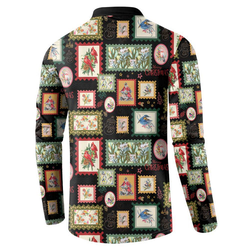 Aussie Birds Christmas La La Land Button Sweatshirt Black Vintage Stamp Edition - Aussie Hoodie