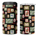 Aussie Birds Christmas La La Land 4 in 1 Can Cooler Tumbler Black Vintage Stamp Edition - Aussie Hoodie