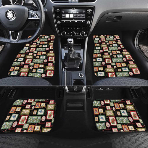 Aussie Birds Christmas La La Land Car Mats Black Vintage Stamp Edition - Aussie Hoodie