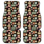 Aussie Birds Christmas La La Land Car Mats Black Vintage Stamp Edition - Aussie Hoodie