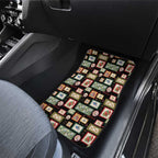 Aussie Birds Christmas La La Land Car Mats Black Vintage Stamp Edition - Aussie Hoodie