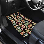 Aussie Birds Christmas La La Land Car Mats Black Vintage Stamp Edition - Aussie Hoodie