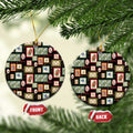 Aussie Birds Christmas La La Land Ceramic Ornament Black Vintage Stamp Edition - Aussie Hoodie