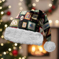 Aussie Birds Christmas La La Land Christmas Santa Hat Black Vintage Stamp Edition - Aussie Hoodie