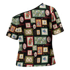 Aussie Birds Christmas La La Land Cross Shoulder Shirt Black Vintage Stamp Edition - Aussie Hoodie