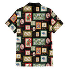 Aussie Birds Christmas La La Land Family Matching Puletasi and Hawaiian Shirt Black Vintage Stamp Edition - Aussie Hoodie
