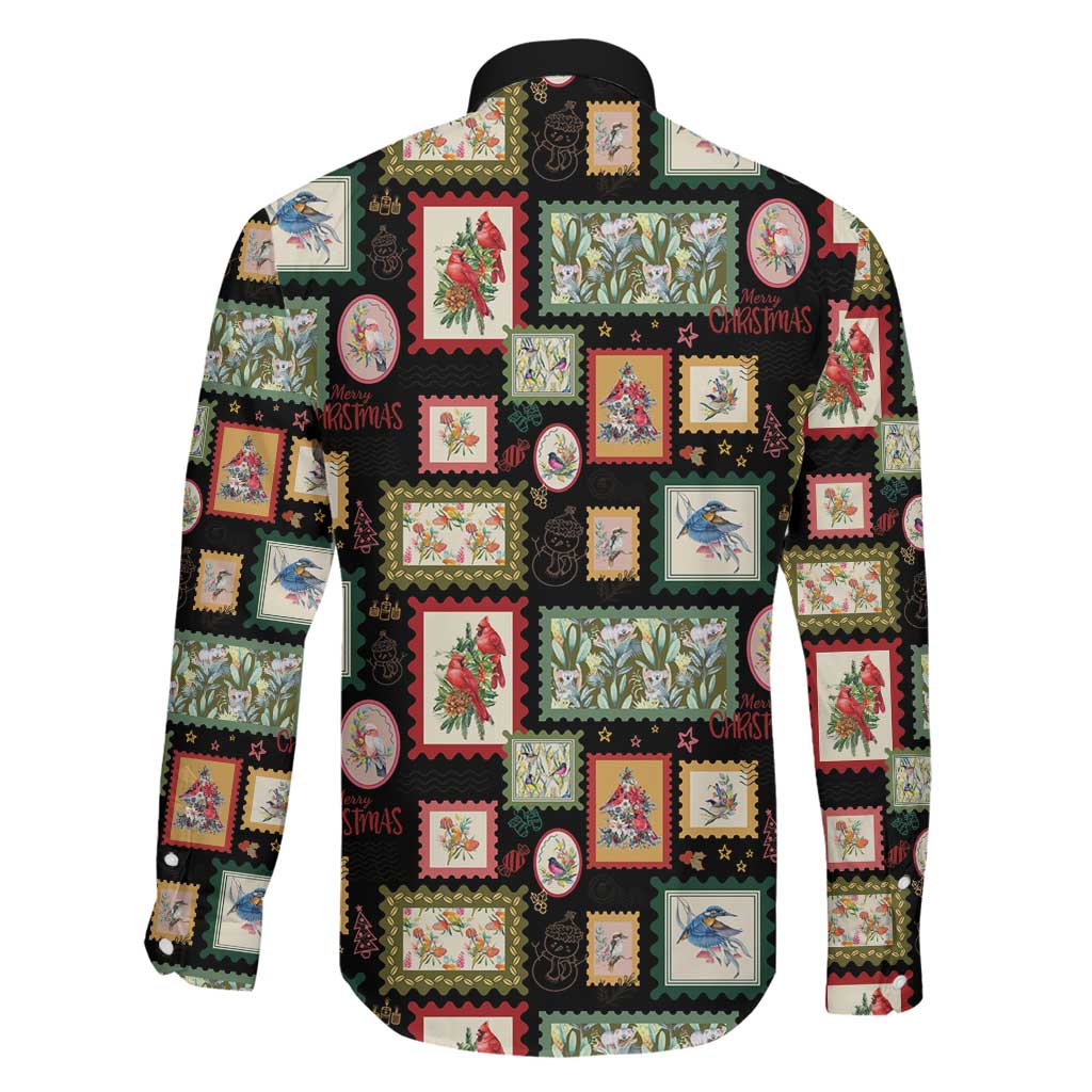 Aussie Birds Christmas La La Land Family Matching Summer Maxi Dress and Hawaiian Shirt Black Vintage Stamp Edition - Aussie Hoodie