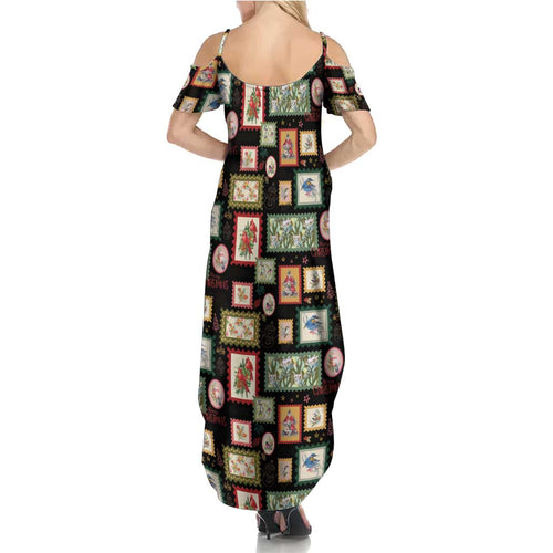 Aussie Birds Christmas La La Land Family Matching Summer Maxi Dress and Hawaiian Shirt Black Vintage Stamp Edition - Aussie Hoodie
