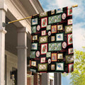 Aussie Birds Christmas La La Land Garden Flag Black Vintage Stamp Edition - Aussie Hoodie