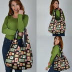 Aussie Birds Christmas La La Land Grocery Bag Black Vintage Stamp Edition - Aussie Hoodie