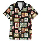 Aussie Birds Christmas La La Land Hawaiian Shirt Black Vintage Stamp Edition - Aussie Hoodie