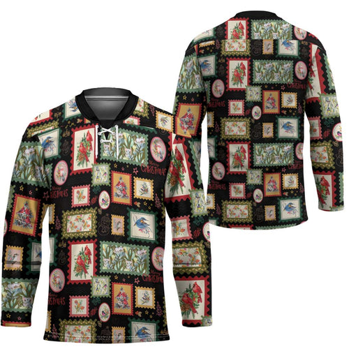 Aussie Birds Christmas La La Land Hockey Jersey Black Vintage Stamp Edition - Aussie Hoodie
