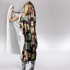 Aussie Birds Christmas La La Land Hooded Blanket Black Vintage Stamp Edition - Aussie Hoodie