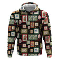Aussie Birds Christmas La La Land Hoodie Black Vintage Stamp Edition - Aussie Hoodie