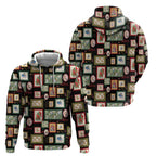 Aussie Birds Christmas La La Land Hoodie Black Vintage Stamp Edition - Aussie Hoodie