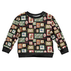 Aussie Birds Christmas La La Land Kid Ugly Christmas Sweater Black Vintage Stamp Edition - Aussie Hoodie