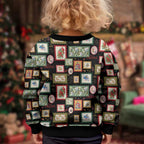 Aussie Birds Christmas La La Land Kid Ugly Christmas Sweater Black Vintage Stamp Edition - Aussie Hoodie