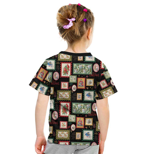 Aussie Birds Christmas La La Land Kid T Shirt Black Vintage Stamp Edition - Aussie Hoodie