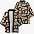 Aussie Birds Christmas La La Land Kimono Black Vintage Stamp Edition - Aussie Hoodie