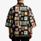 Aussie Birds Christmas La La Land Kimono Black Vintage Stamp Edition - Aussie Hoodie